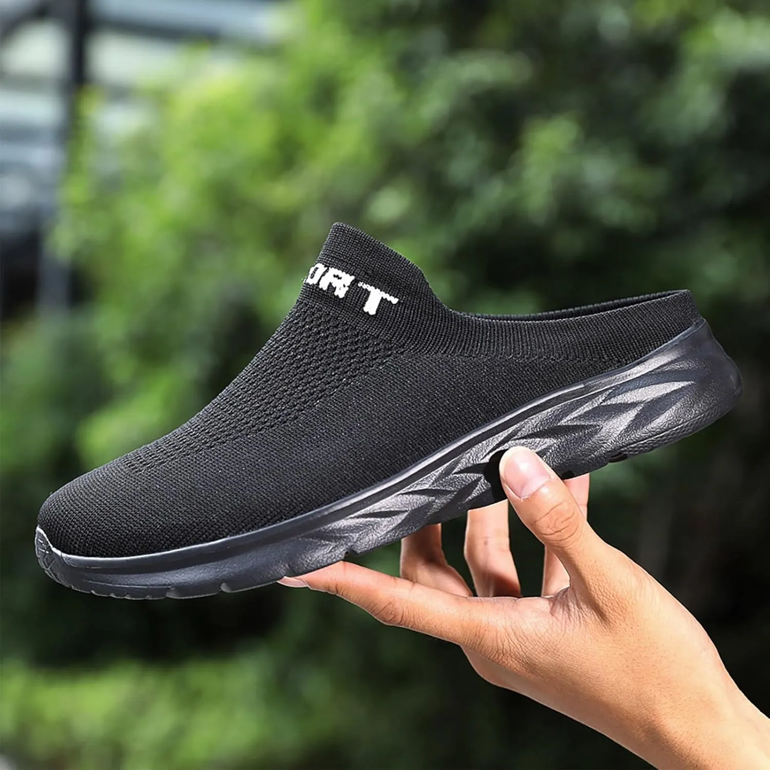 Women's Backless Slip on Mesh Sneakers Shoes Mens Dress Shoes Wide Men Casual Dress Shoes Women's Fashion Sneakers Waterproof Tennis Shoe White Loafers