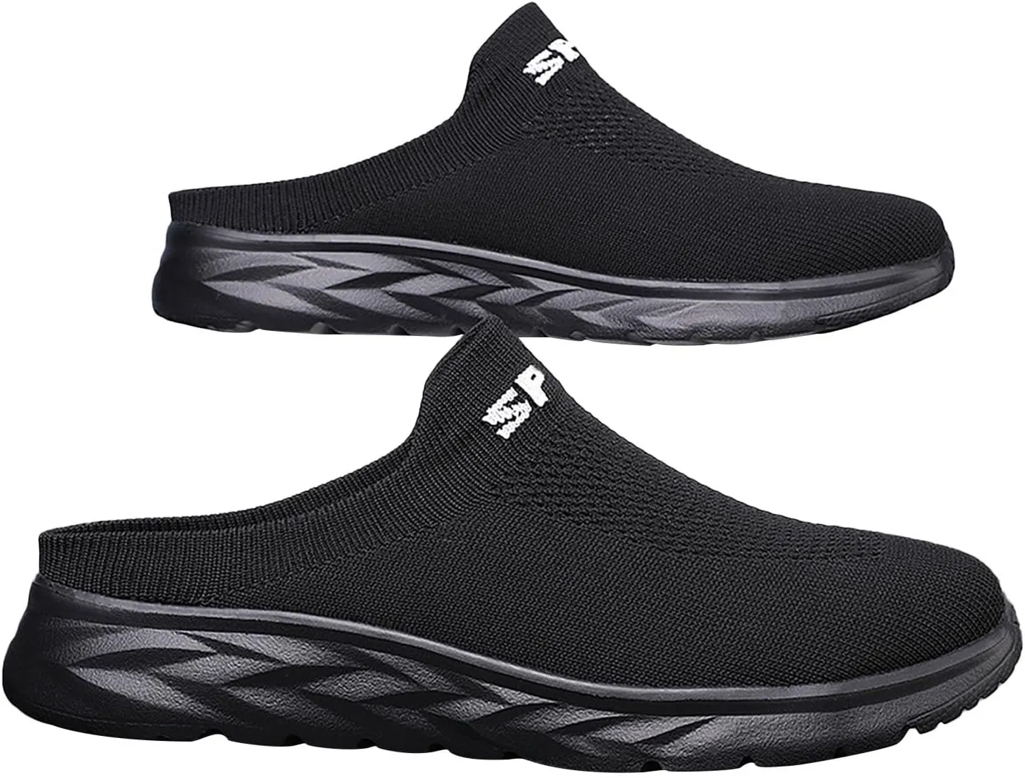 Women's Backless Slip on Mesh Sneakers Shoes Mens Dress Shoes Wide Men Casual Dress Shoes Women's Fashion Sneakers Waterproof Tennis Shoe White Loafers