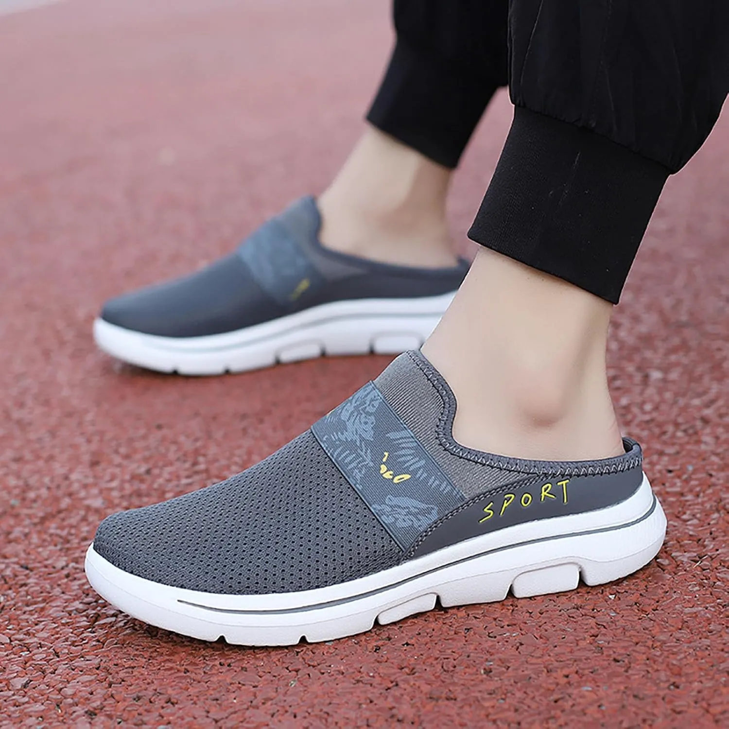 Women's Backless Walking Sneakers Summer Slip-on Slip On Shoes Women High Top Casual Dress Shoes Wedge Sneakers Waterproof Tennis Shoe Cross Trainer Shoe