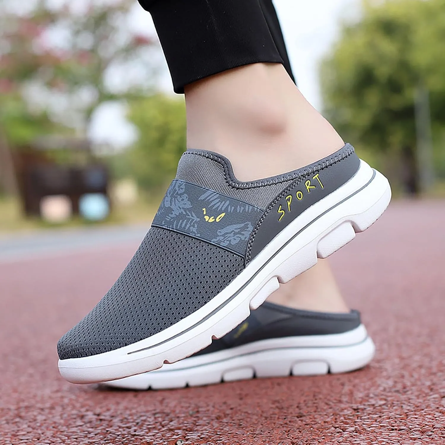 Women's Backless Walking Sneakers Summer Slip-on Slip On Shoes Women High Top Casual Dress Shoes Wedge Sneakers Waterproof Tennis Shoe Cross Trainer Shoe