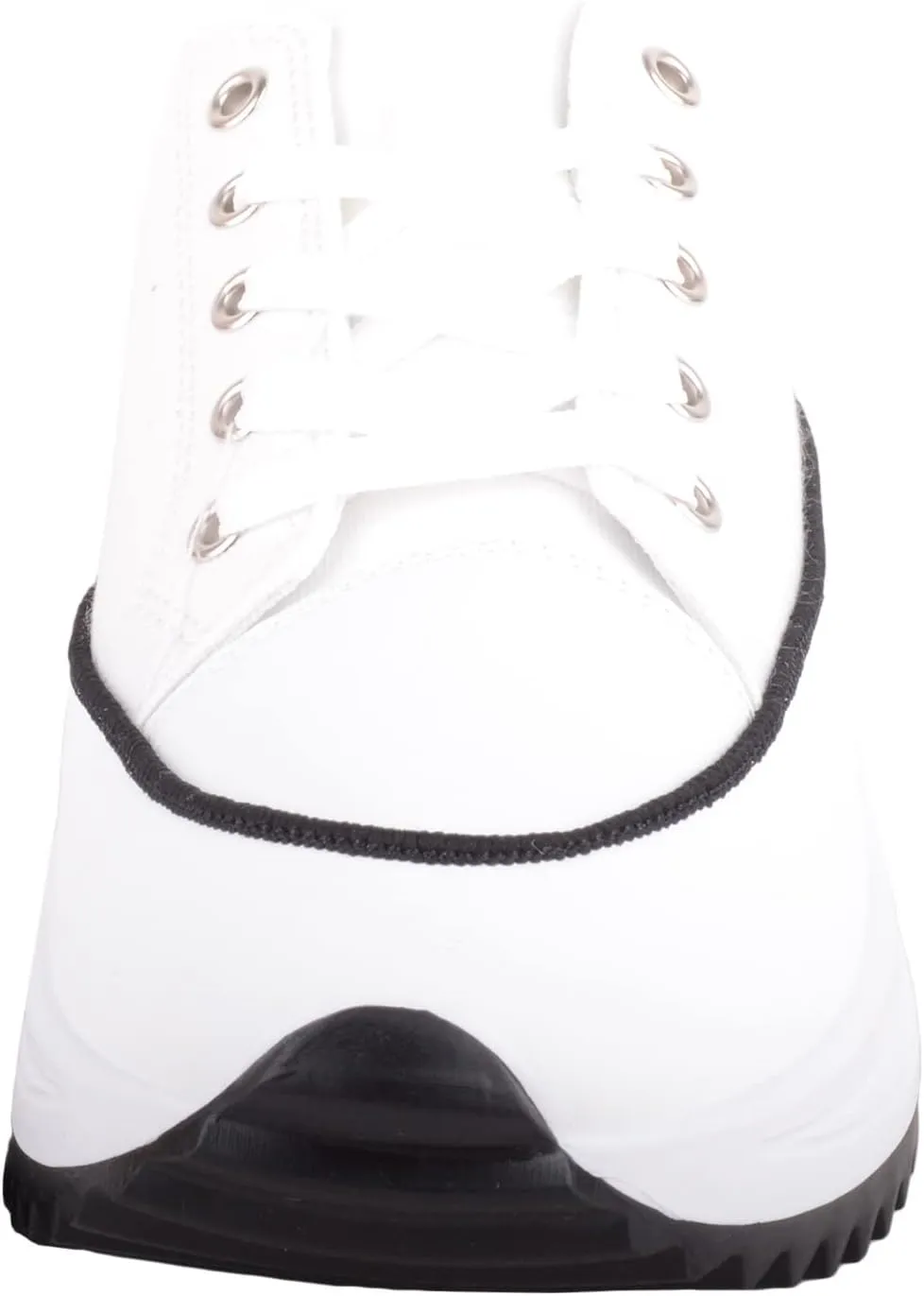 Womens Easy Lace Up Low Top Canvas Chunky Sole Trainers Sneakers