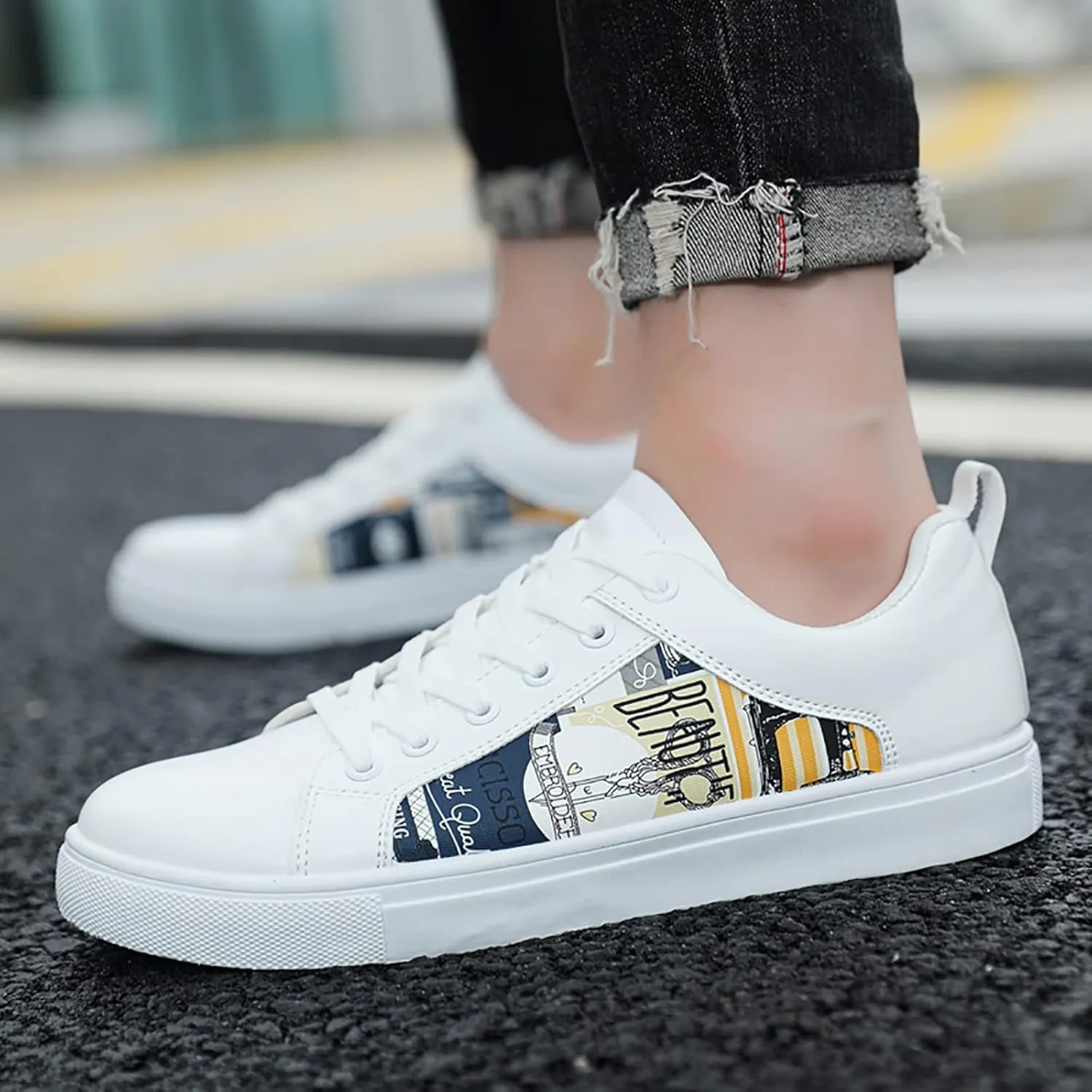 Women's L𝐨w Heel Casual Shoes Soft Sole Slip On Loafers Breathable Wide Width Orthopedic Sneakers Comfortable Lightweight Work Shoes
