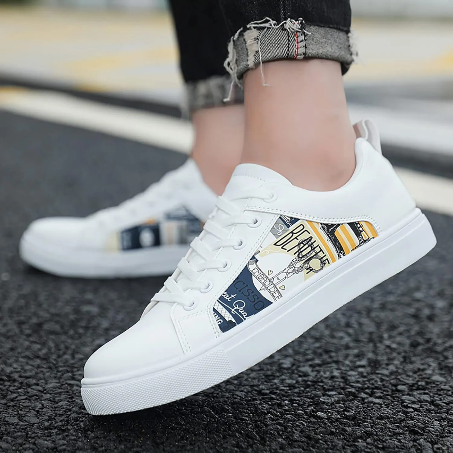 Women's L𝐨w Heel Casual Shoes Soft Sole Slip On Loafers Breathable Wide Width Orthopedic Sneakers Comfortable Lightweight Work Shoes