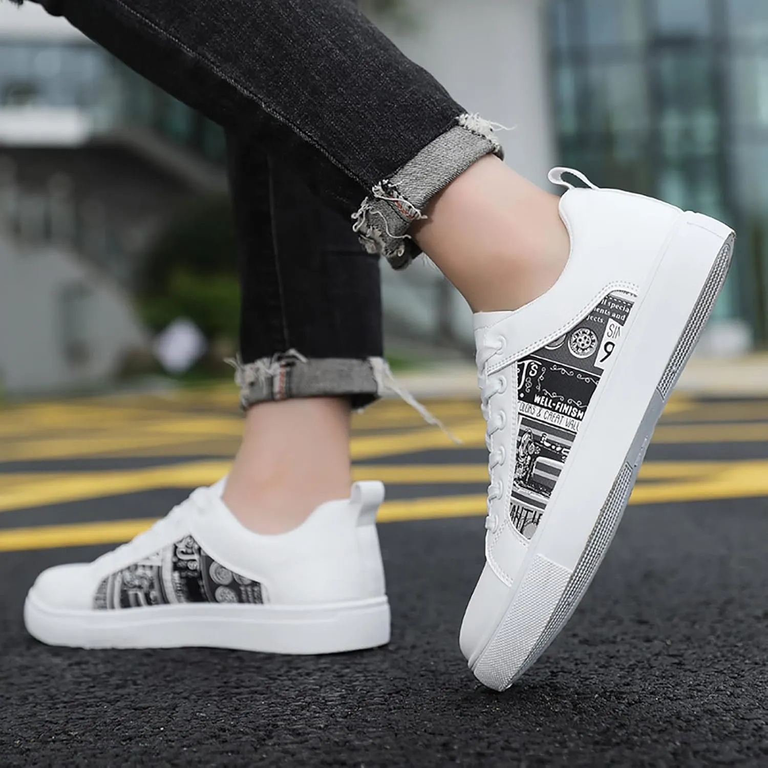 Women's L𝐨w Heel Casual Shoes Soft Sole Slip On Loafers Breathable Wide Width Orthopedic Sneakers Comfortable Lightweight Work Shoes