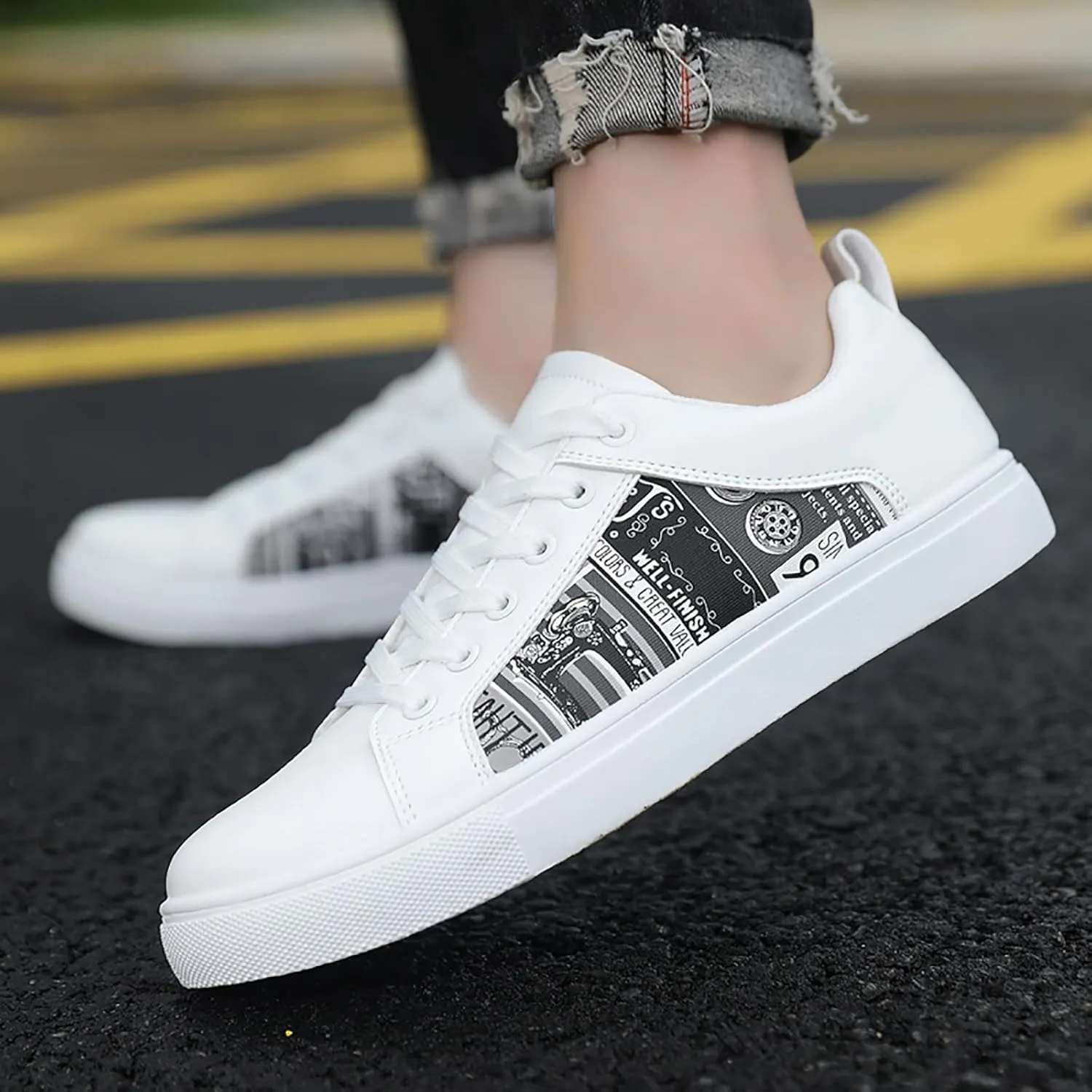 Women's L𝐨w Heel Casual Shoes Soft Sole Slip On Loafers Breathable Wide Width Orthopedic Sneakers Comfortable Lightweight Work Shoes