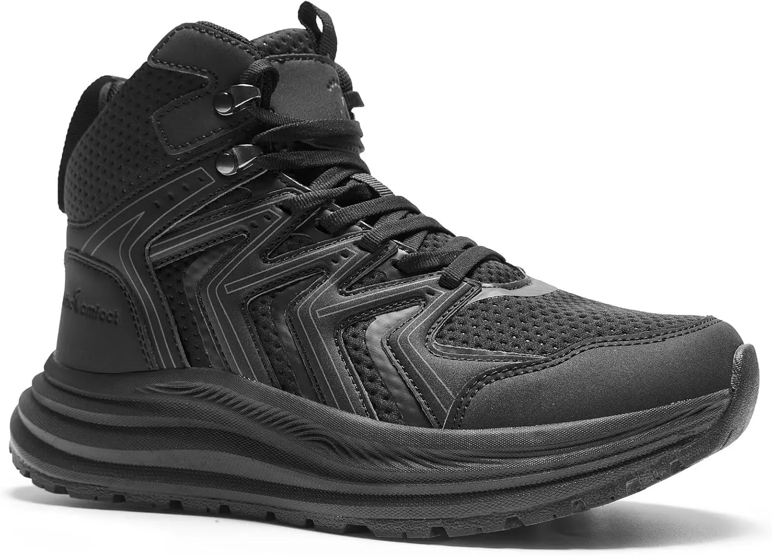 Women's Orthopedic Mid Trekking Hiking Boots: Comfortable Plantar Fasciitis Ankle Support Workout Walking Running Shoes, Orthotic Work Sport Cross Training Trail Sneakers for Feet and Heel Pain Relief