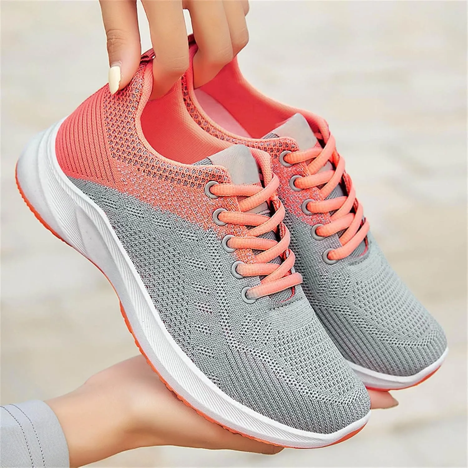 Women's Orthopedic Shoes Comfortable Platform Wide Width Toe Box Sneakers Arch Support Walking Running Shoes