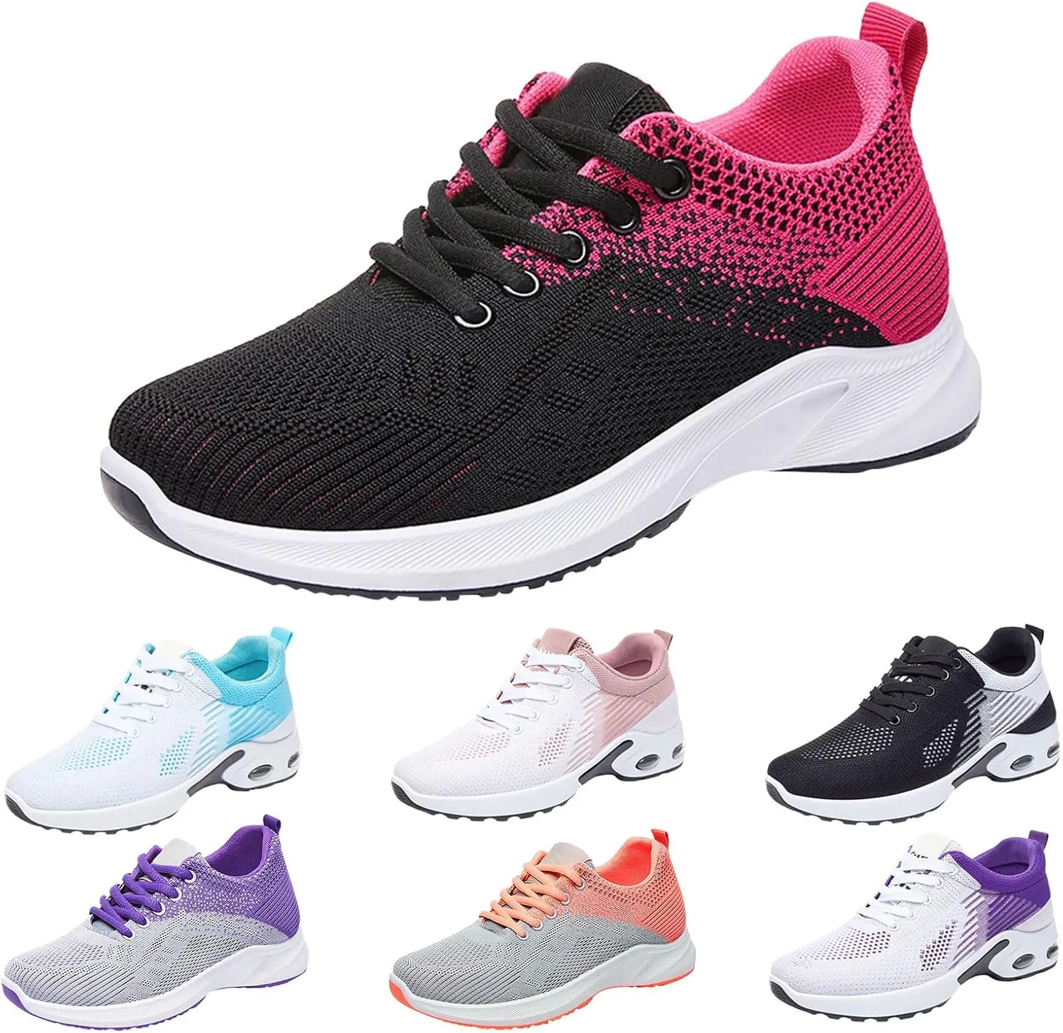 Women's Orthopedic Shoes Comfortable Platform Wide Width Toe Box Sneakers Arch Support Walking Running Shoes
