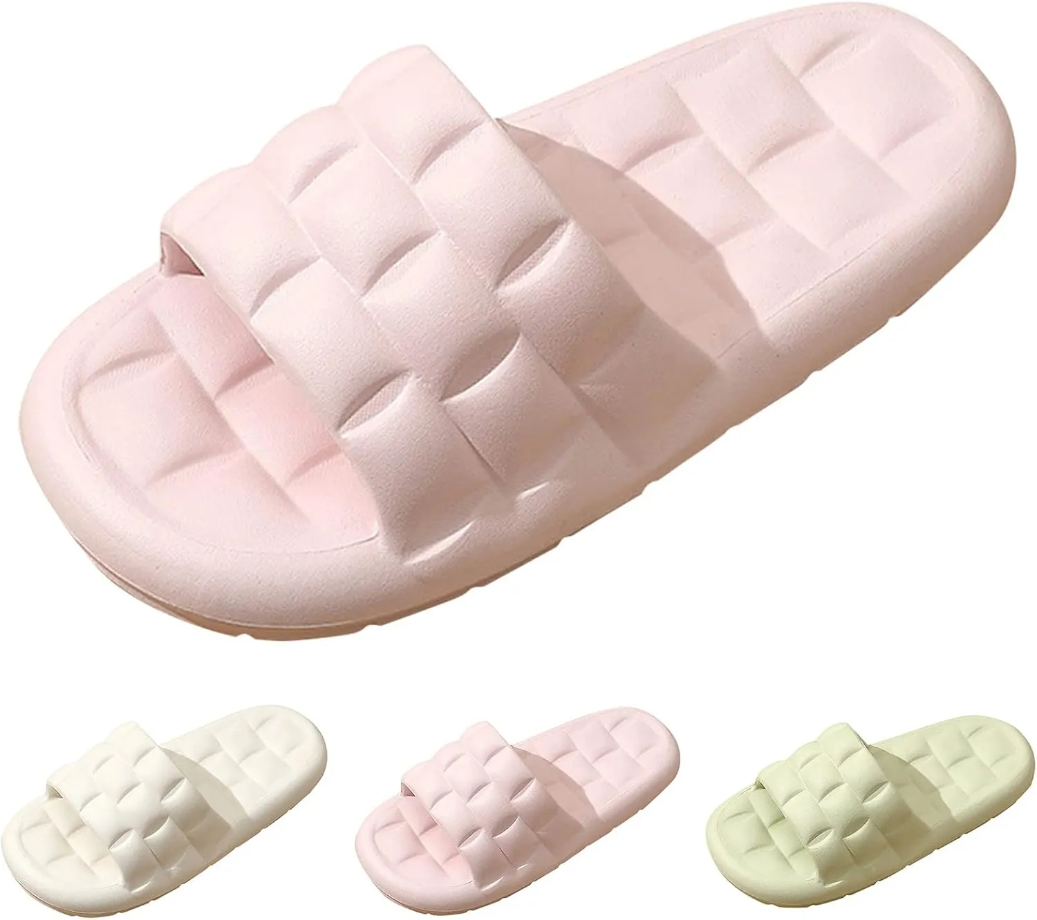 Women's Pillow Slippers Non Slip Indoor Home House Beach Shoes Arch Support Sandals Cloud Slippers for Women