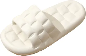 Women's Pillow Slippers Non Slip Indoor Home House Beach Shoes Arch Support Sandals Cloud Slippers for Women