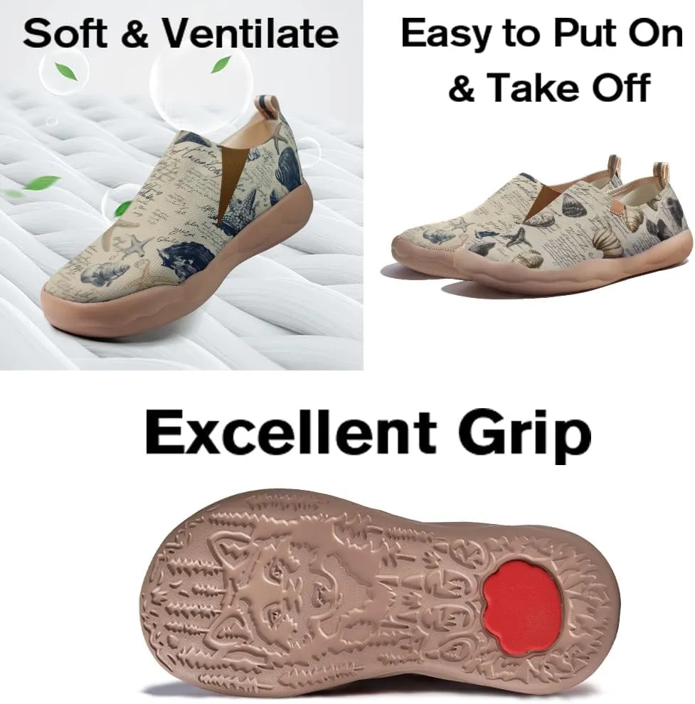 Women's Retro Art Shoes Slip-Ons Loafers Lightweight Comfortable Casual Travel Footwear