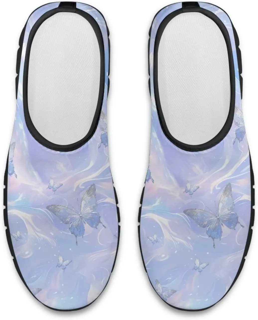 Women's Slip Ons Flat Lightweight Sneakers Walking Casual Loafers Comfortable Art Painted Travel Outdoor Shoes for Ladies US Size 5.5-11.5