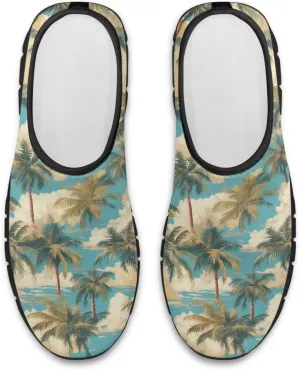 Women's Slip Ons Flat Lightweight Sneakers Walking Casual Loafers Comfortable Art Painted Travel Outdoor Shoes for Ladies US Size 5.5-11.5