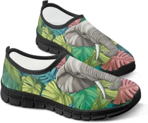 Women's Slip Ons Flat Lightweight Sneakers Walking Casual Loafers Comfortable Art Painted Travel Outdoor Shoes for Ladies US Size 5.5-11.5