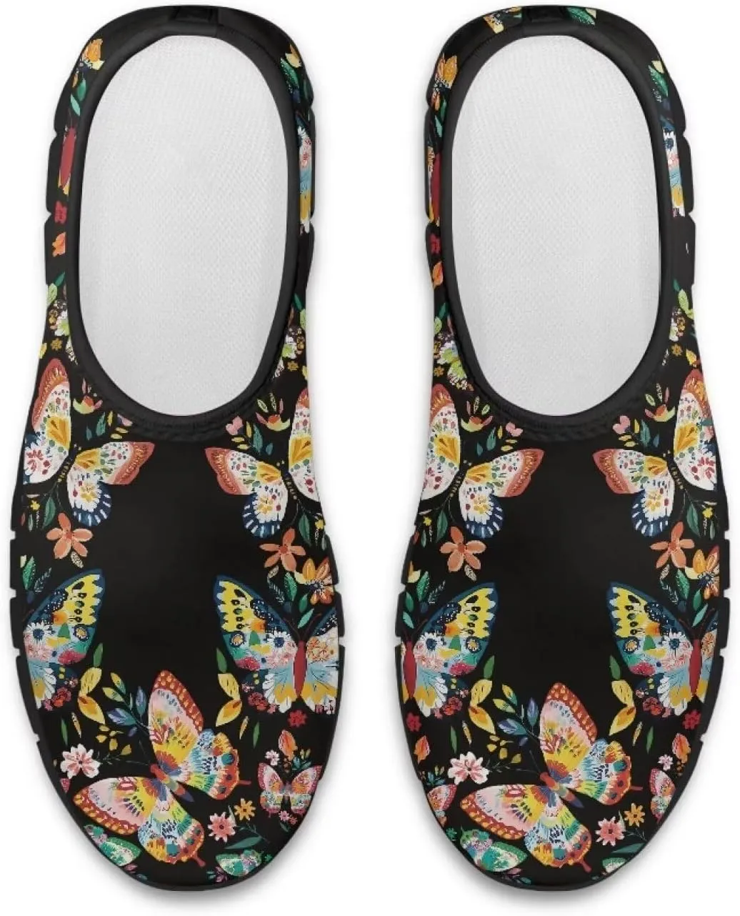 Women's Slip Ons Flat Lightweight Sneakers Walking Casual Loafers Comfortable Art Painted Travel Outdoor Shoes US Size 5.5-11.5