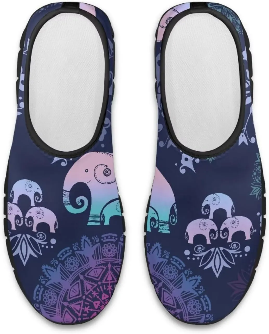 Women's Slip Ons Flat Lightweight Sneakers Walking Casual Loafers Comfortable Art Painted Travel Outdoor Shoes US Size 5.5-11.5