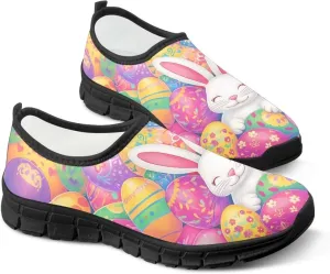 Women's Slip Ons Flat Lightweight Sneakers Walking Casual Loafers Comfortable Art Painted Travel Outdoor Shoes US Size 5.5-11.5