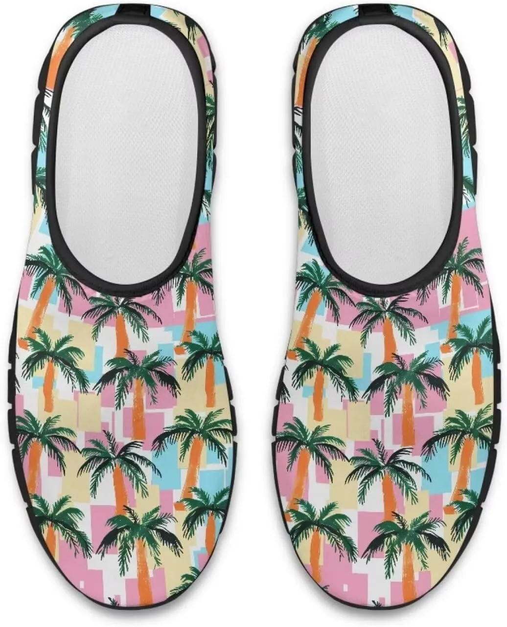 Women's Slip Ons Flat Lightweight Sneakers Walking Casual Loafers Comfortable Art Painted Travel Outdoor Shoes US Size 5.5-11.5