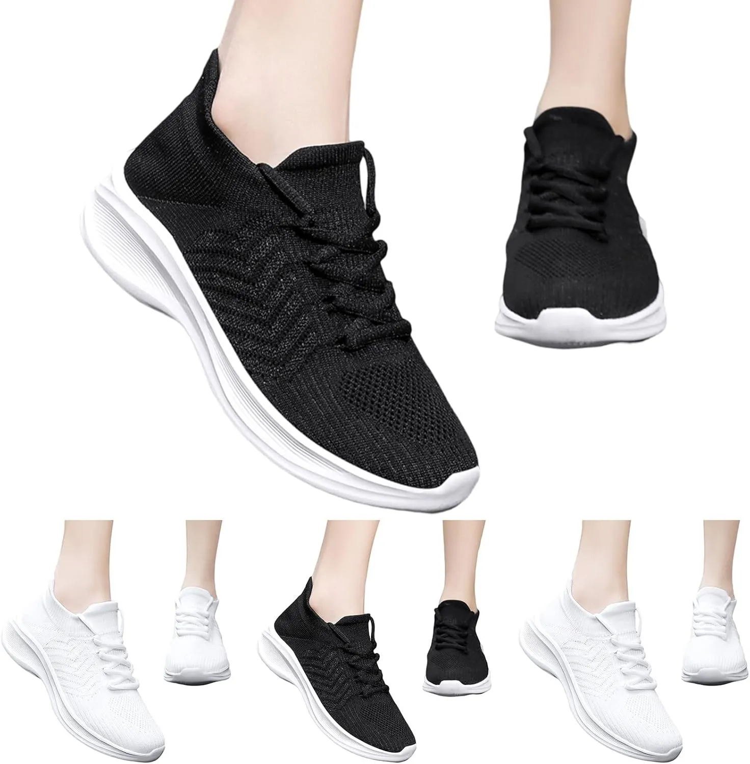 Womens Trail Running Shoes Wide Sneakers for Women 2023 Size 9 Wide All Black Dressy Sneakers for Women Womens White Sneakers Casual Platform 7.5 Wide Womens Sneakers Black
