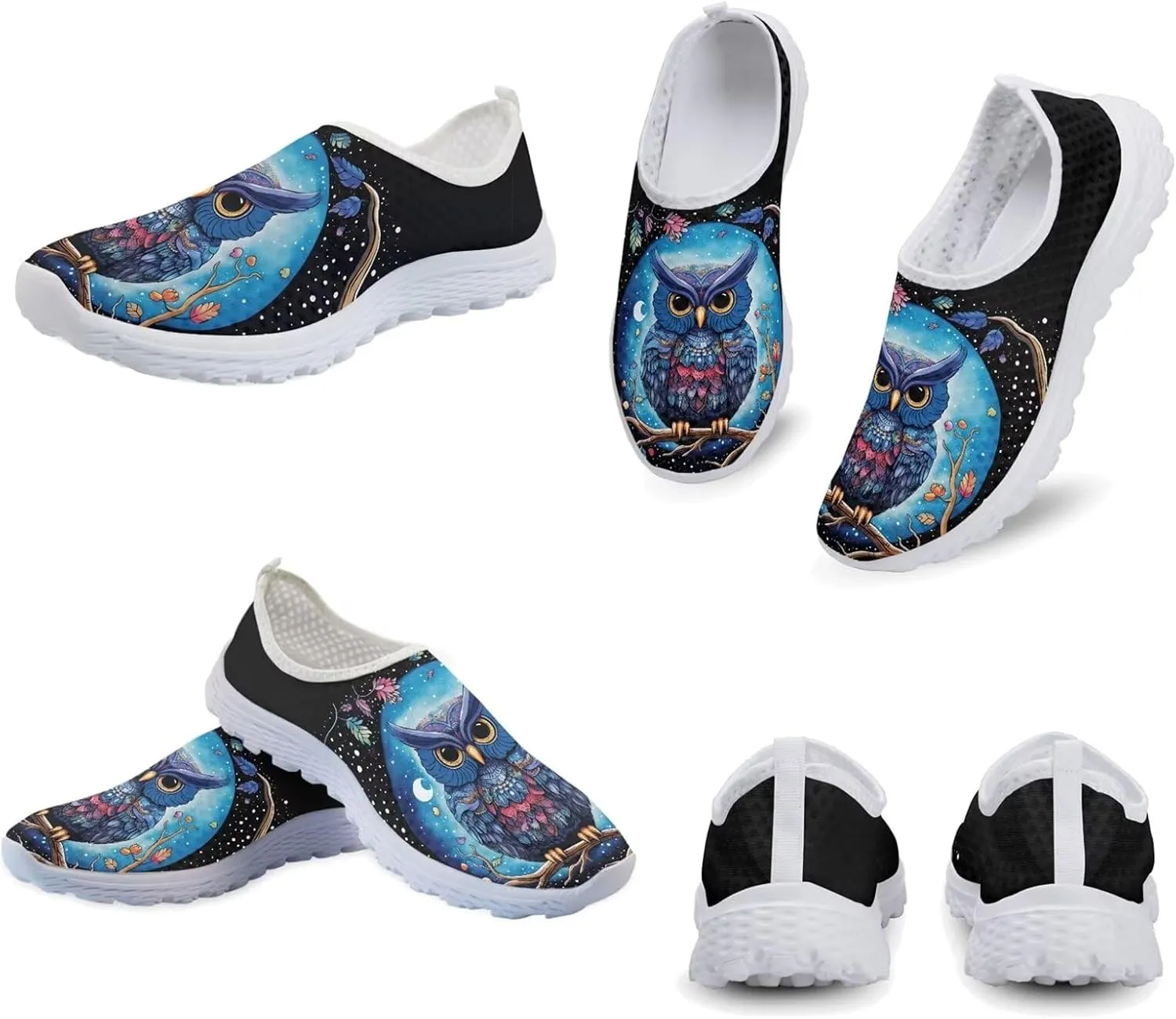 Xpyiqun Women Slip On Sneaker Mesh Running Shoes Casual Sport Tennis Sneakers Trainers